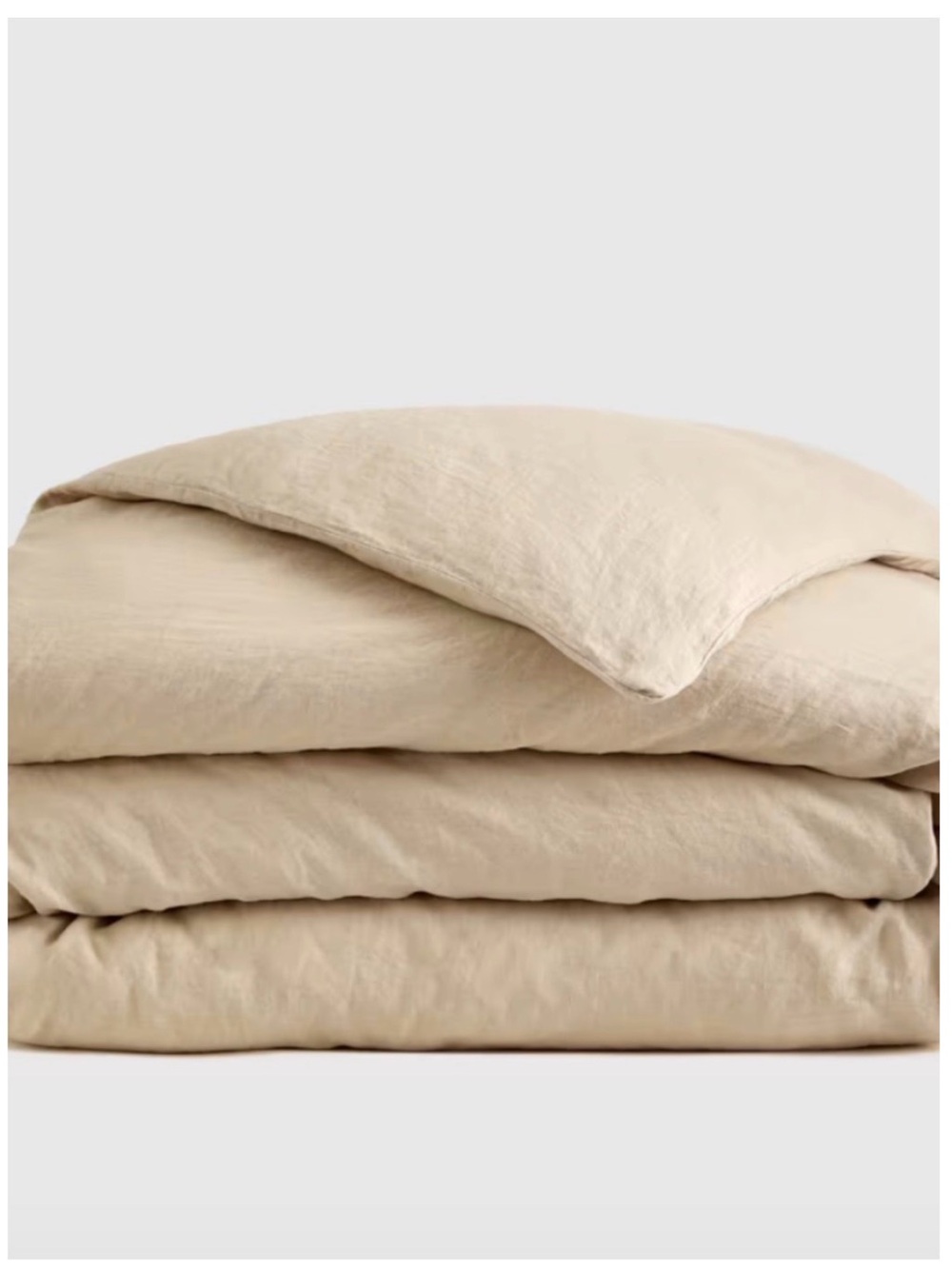 Quince European Linen Duvet Cover King/Cal King Oat